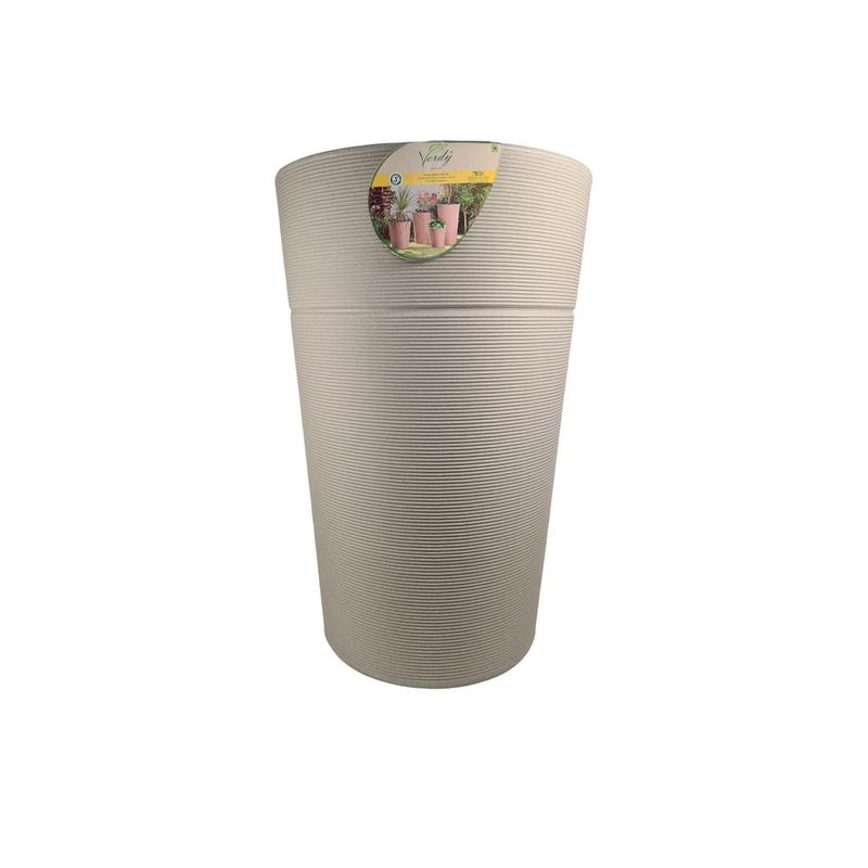 VERDY - Maceta Gramado Jateado 39x65cms Efecto Piedra con Plato