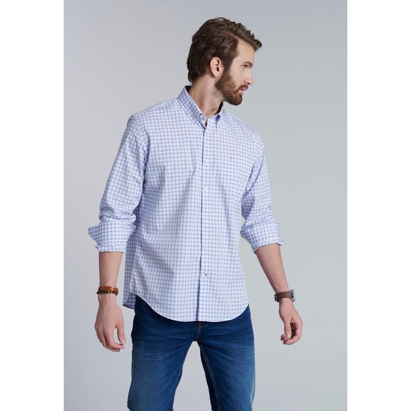 FEROUCH - Camisa Check Bahamas Sc Morado Ferouch