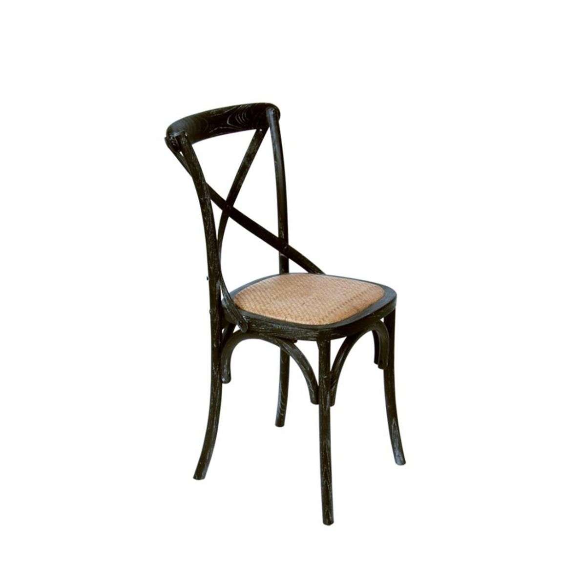 SPAZZIO - Kit 4 sillas Retro negras - Negro