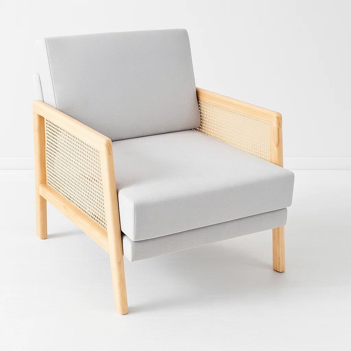 KLIK - Sillon madera rattan harmony - Gris KLIK