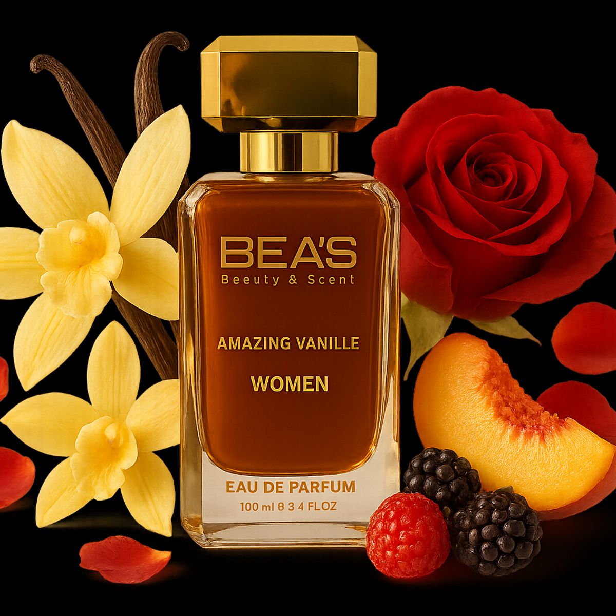 BEAUTY AND SCENTS - Perfume Beas Amazing Vanille  Mujer Edp 100 Ml