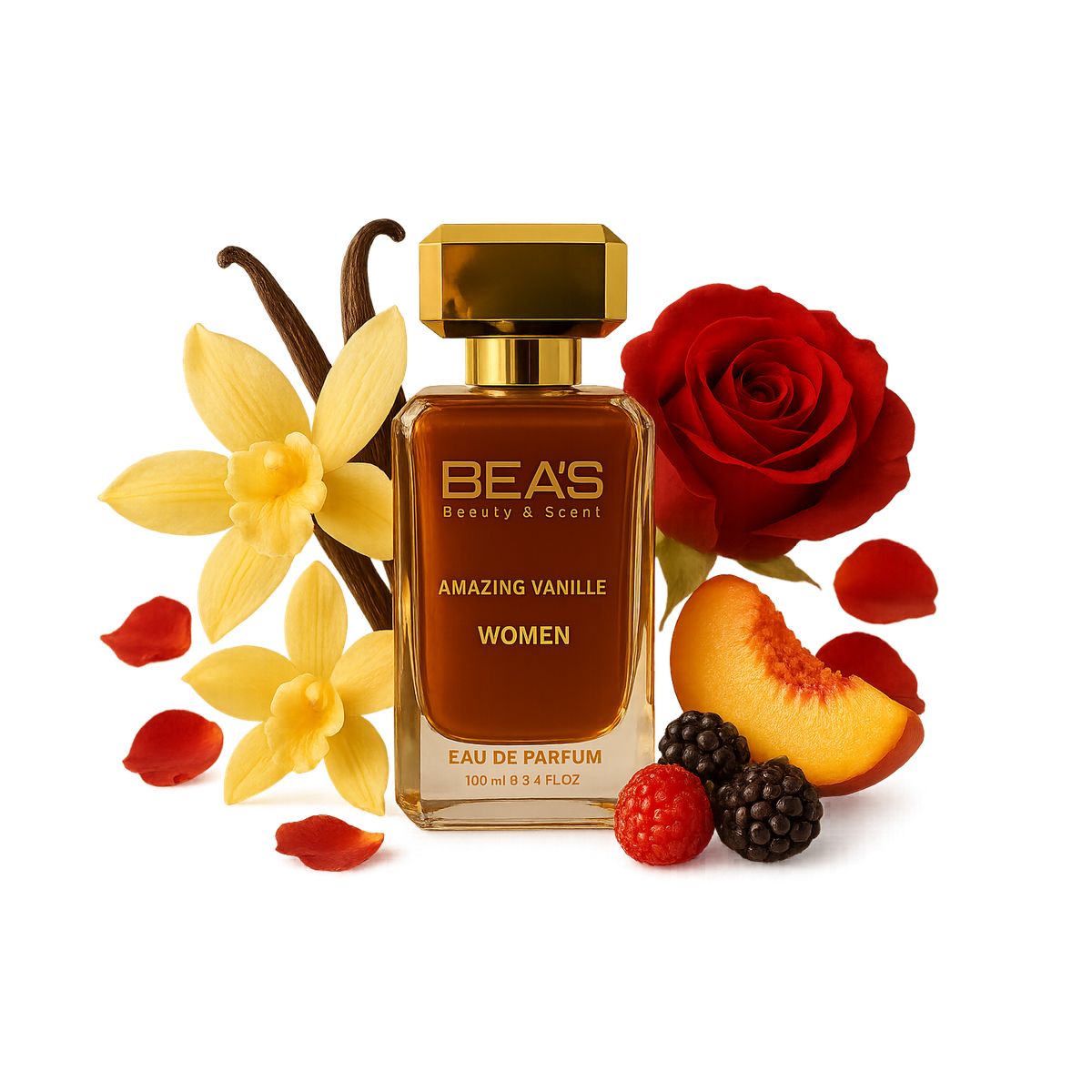 BEAUTY AND SCENTS - Perfume Beas Amazing Vanille  Mujer Edp 100 Ml