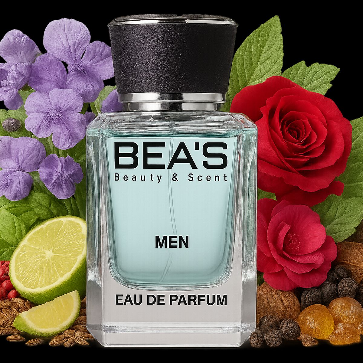BEAUTY AND SCENTS - Perfume Beas Dark Shadow  Hombre Edp 100 Ml
