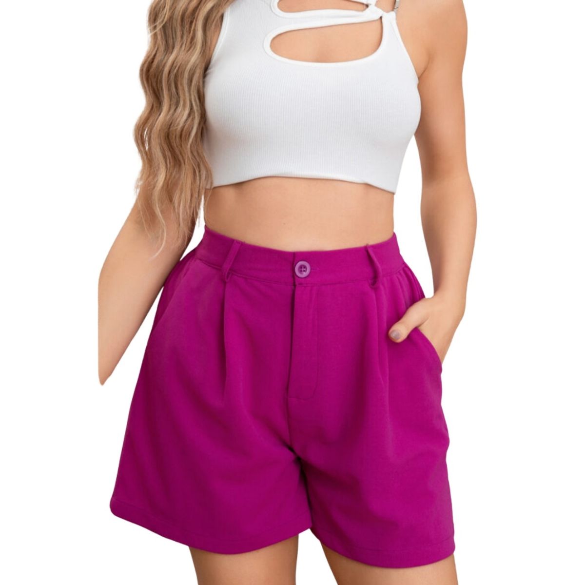 LIKE SHOP - Short Mujer Plisado Casual O Formal Juvenil 107