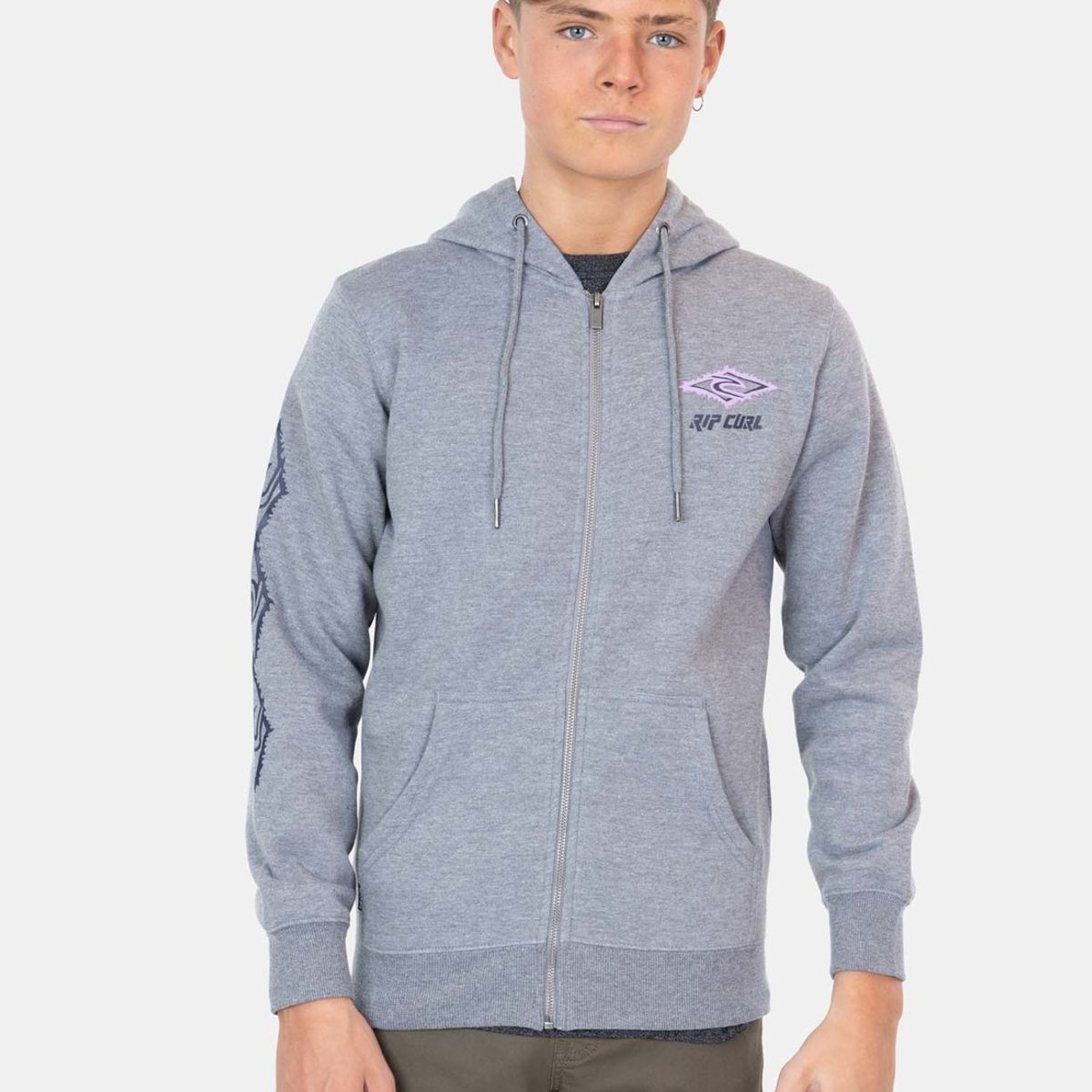 RIP CURL - Poleron FZ Makani Gris Infantil Rip Curl