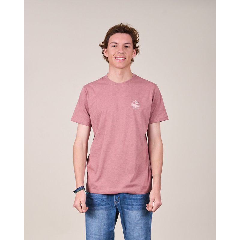 POLEMIC - Polera Vintage Melange Lisa manga corta - Polemic Junior