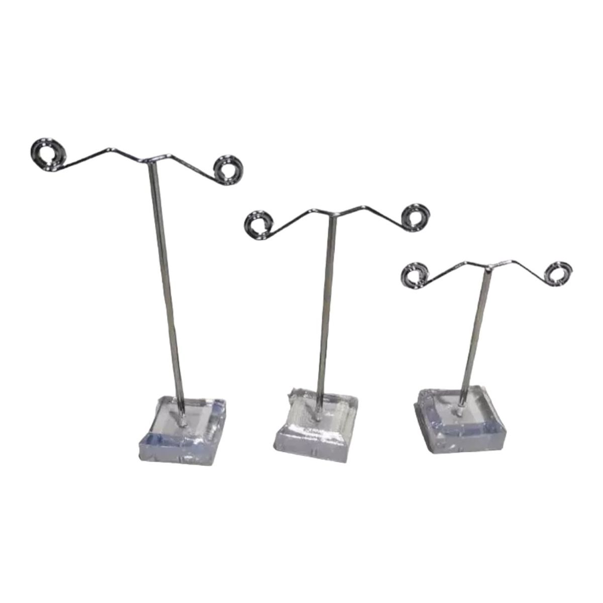 GENERICO - Set De 3 Exhibidor De Aros Metálico Exhibicion Mostrador