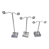 Set De 3 Exhibidor De Aros Metálico Exhibicion Mostrador