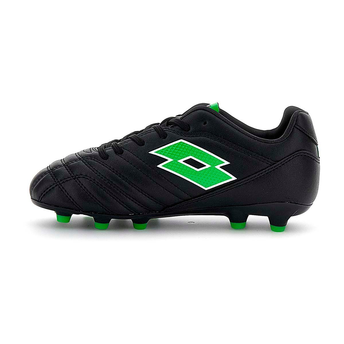 LOTTO - Zapato Fútbol Juvenil Lotto - Stadio 705 FG Negro Verde - Negro - 39
