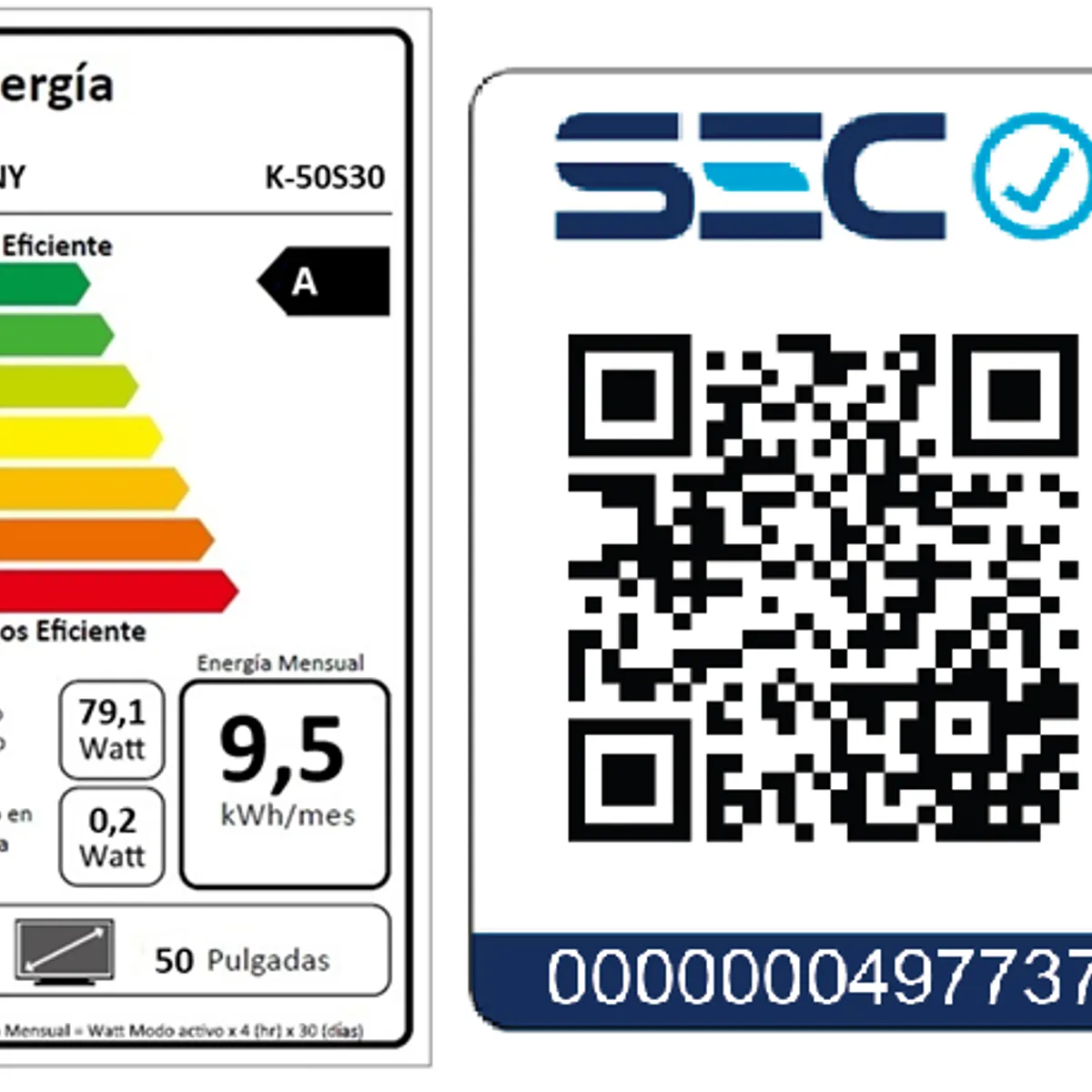 SONY - LED Smart TV 50" Bravia 3 K-50S30 Sony