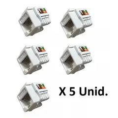 ULINK - Módulo Rj45 Cat6 Modulo De Red Pack X5 Unidades