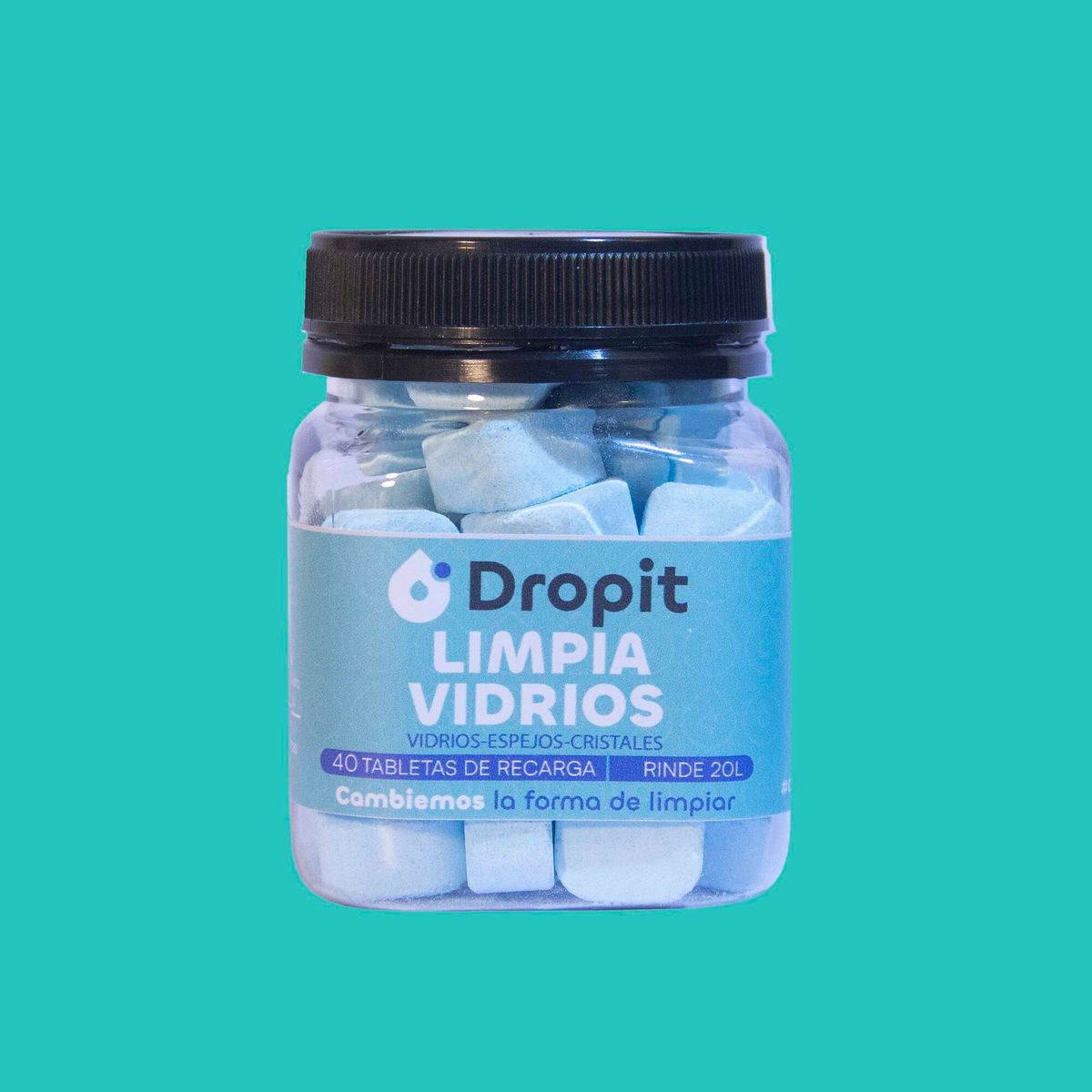 DROPIT - Limpia Vidrios 20lt - 40 tabletas
