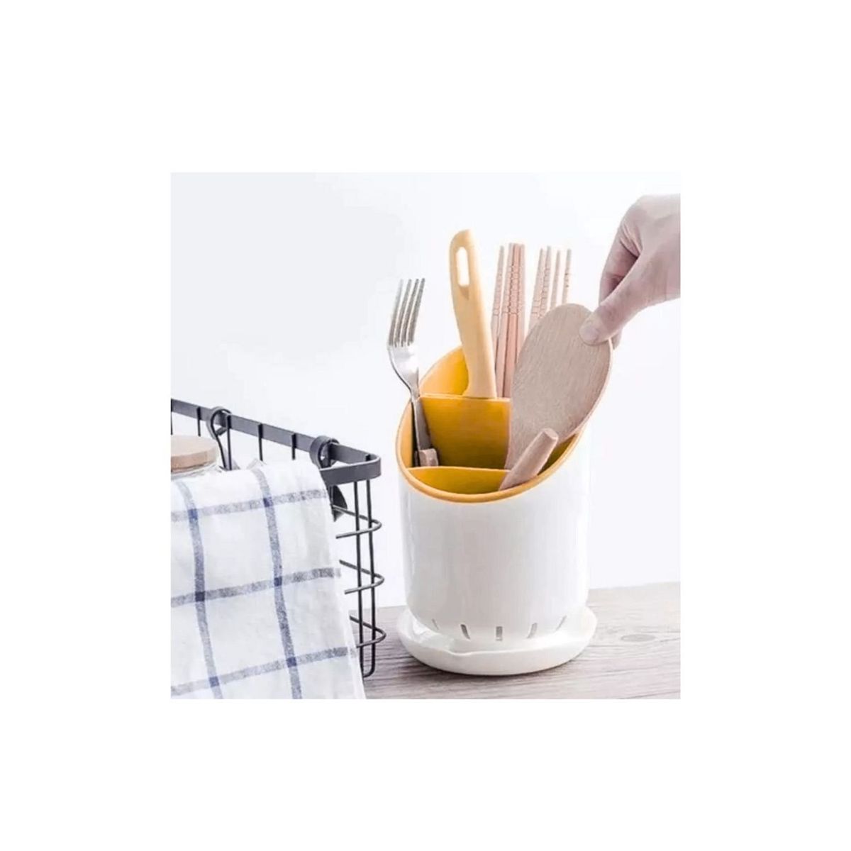 GENERICO - Escurridor De Cubiertos Utensilios Para Cocina Organizador