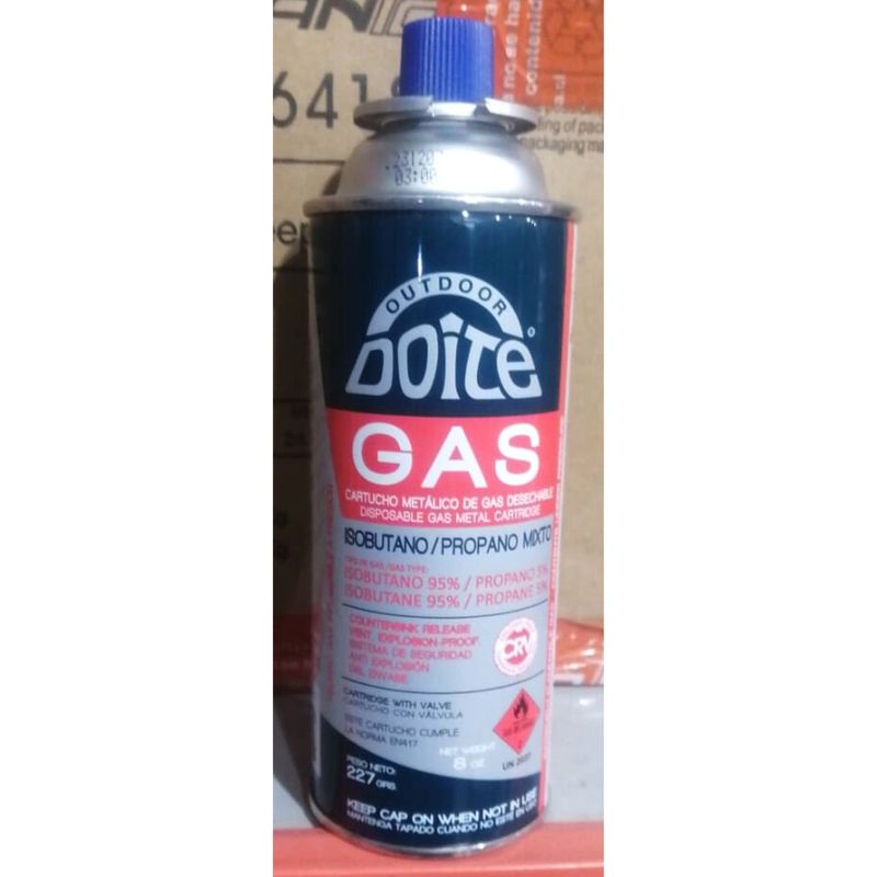 GENERICO - Gas Doite 227 Gr Para Cocinillas Sopletes Encimeras Camping