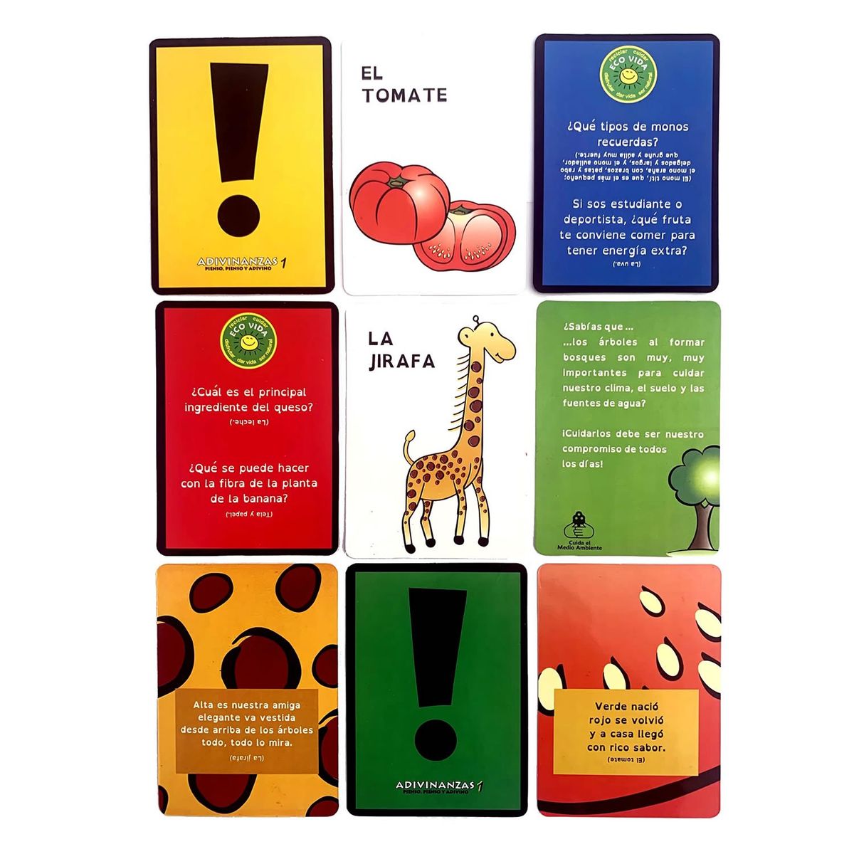 IDEAS AMIGABLES - Tarjetas Eco de Adivinanzas y Curiosidades 1