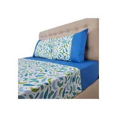 CHANTILLY - Sábanas 144H Estampadas Plumas Frias King