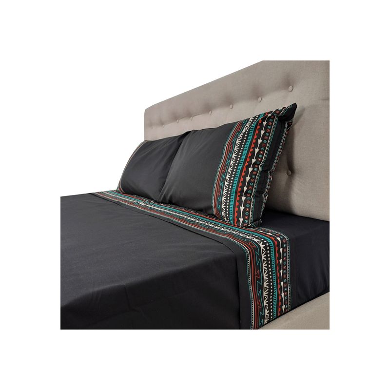 CHANTILLY - Sábanas 144H Estampadas Grecas Multicolor King CHANTILLY