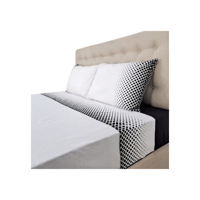 Imagen 2 del producto Sábanas 144H Estampadas Rombos Negros King