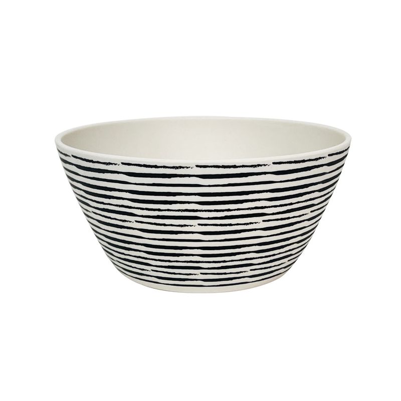 DECOGREEN - Bowl Redondo BioBamboo 15x7 cm Rayas