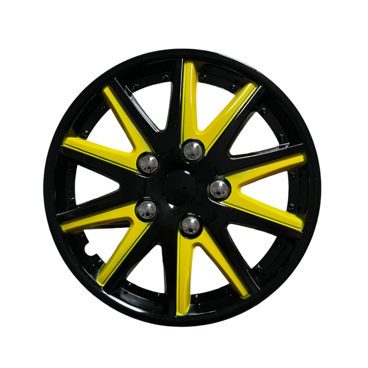 GENERICO - X4 Tapa Rueda Aro 14 Auto Tuning Deportivo COLORES