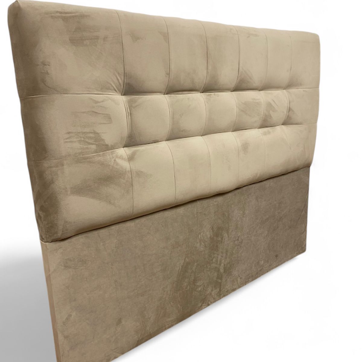 GENERICO - Respaldo De Cama 2 Plazas Valencia Felpa Beige