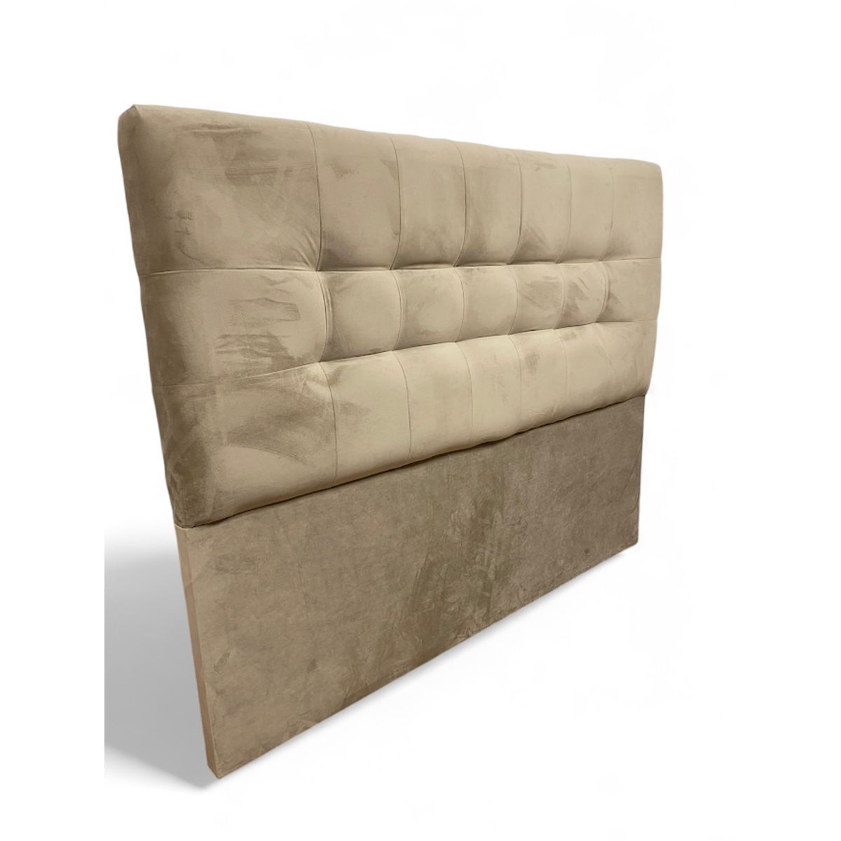 GENERICO - Respaldo De Cama 2 Plazas Valencia Felpa Beige