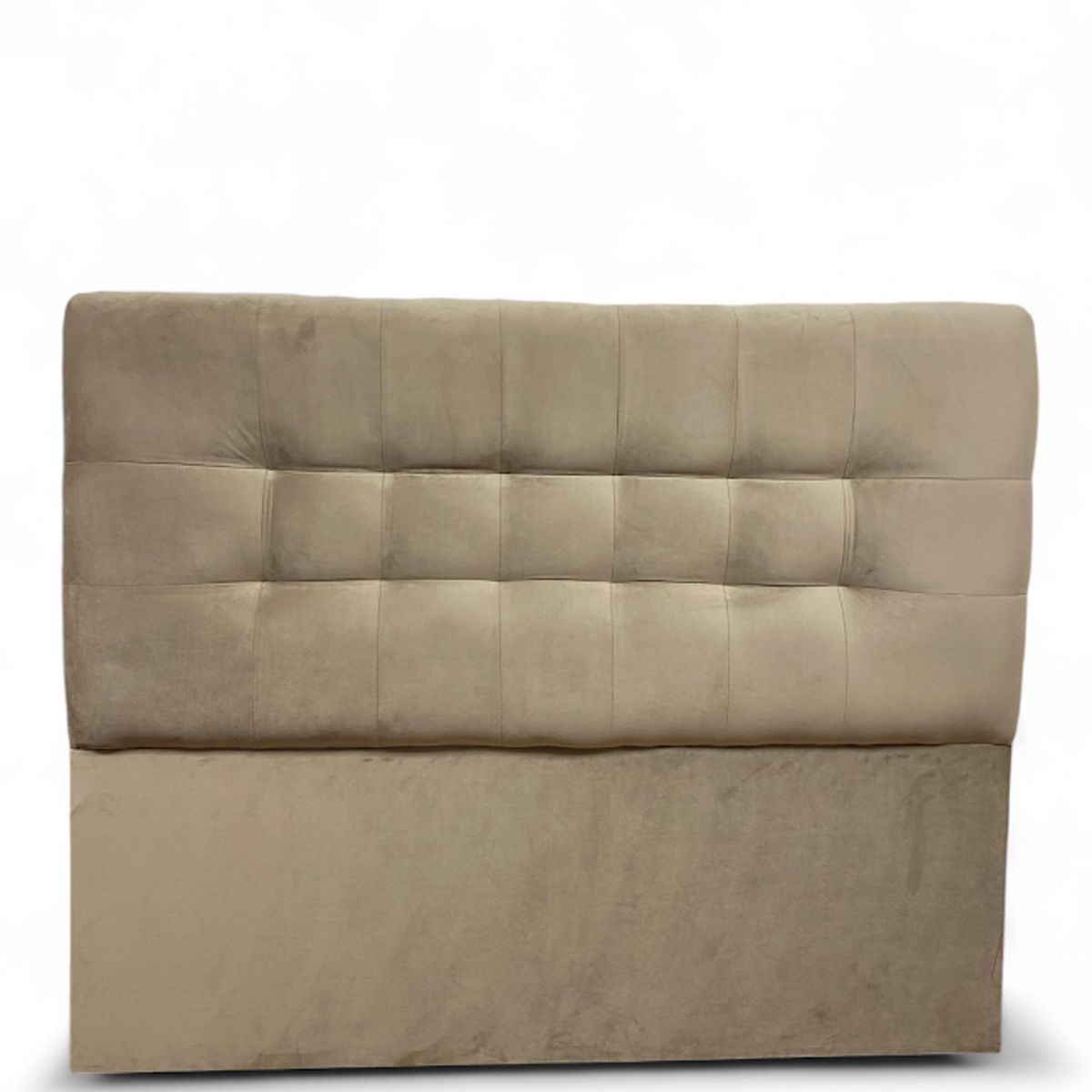 GENERICO - Respaldo De Cama 2 Plazas Valencia Felpa Beige