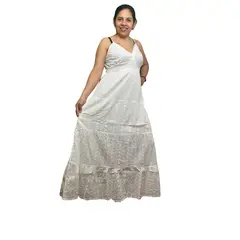 GENERAC - VESTIDO BLANCO DE MODA ALGODON HINDU STANDRAD