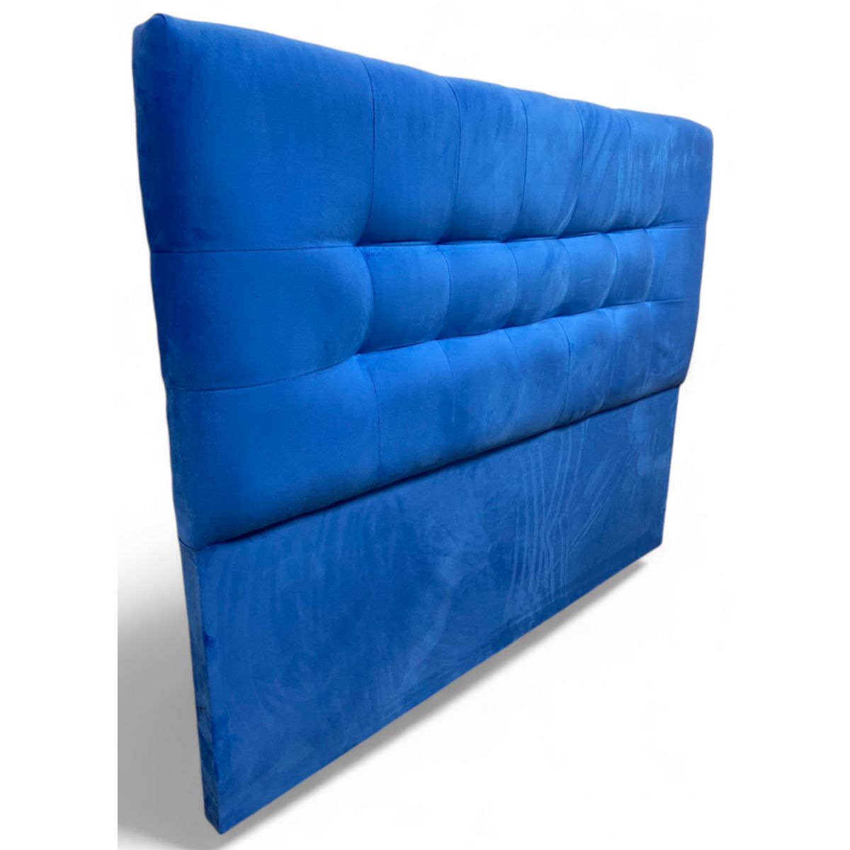 GENERICO - Respaldo De Cama 2 Plazas Valencia Felpa Azul