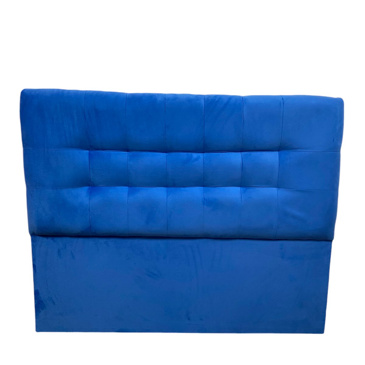 GENERICO - Respaldo De Cama 2 Plazas Valencia Felpa Azul