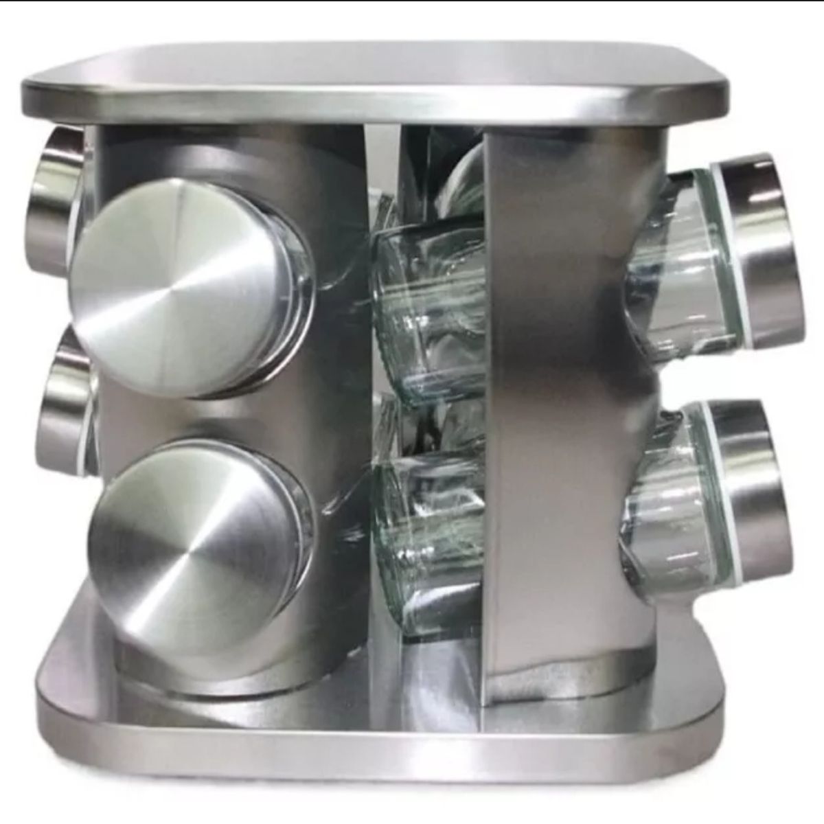 GENERICO - Condimentero De 8 Frascos Especieros Para Mesa Cocina