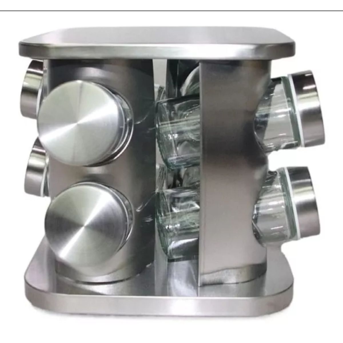 GENERICO - Condimentero De 8 Frascos Especieros Para Mesa Cocina