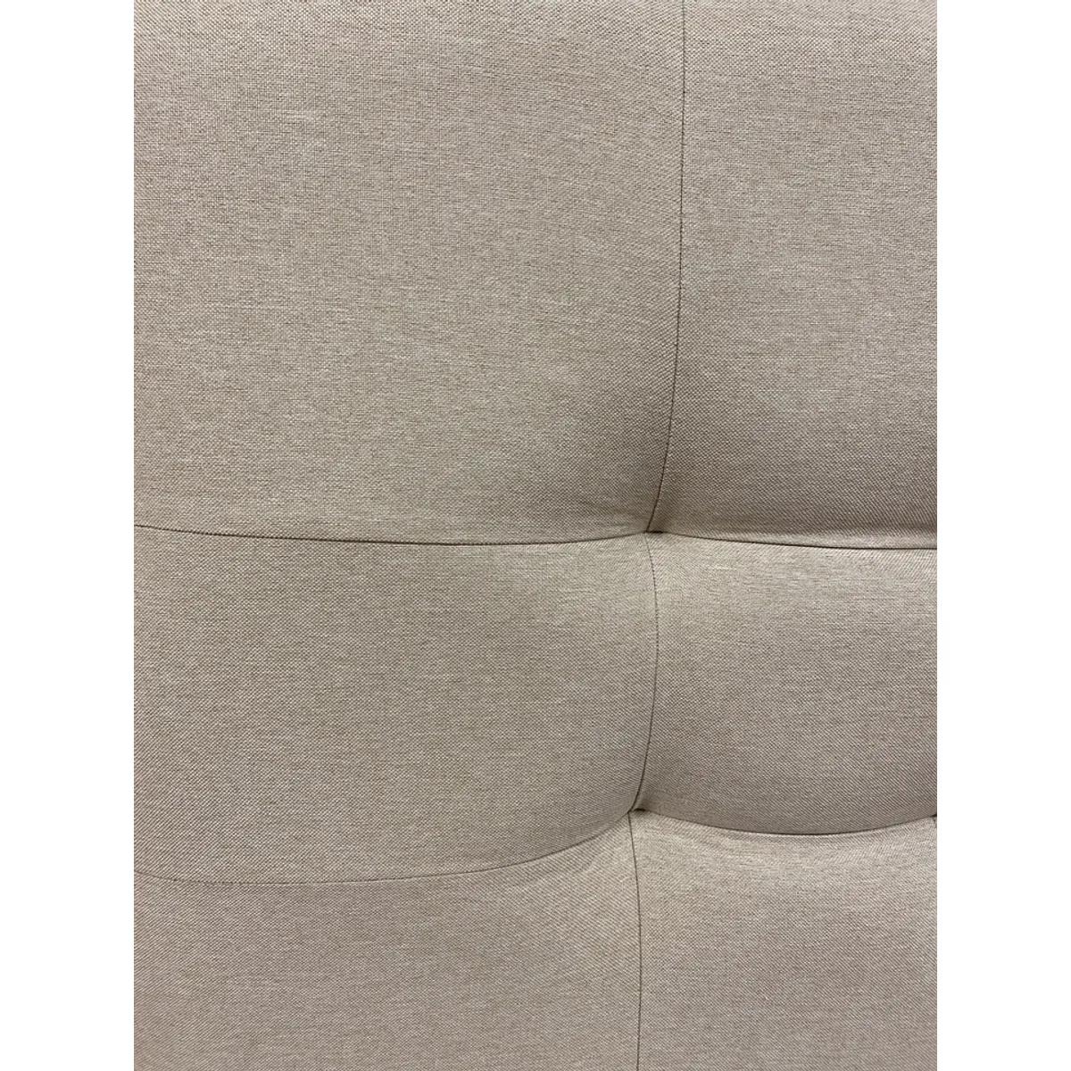 GENERICO - Respaldo De Cama 2 Plazas Valencia Tela Lino Beige