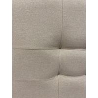 Respaldo De Cama 2 Plazas Valencia Tela Lino Beige