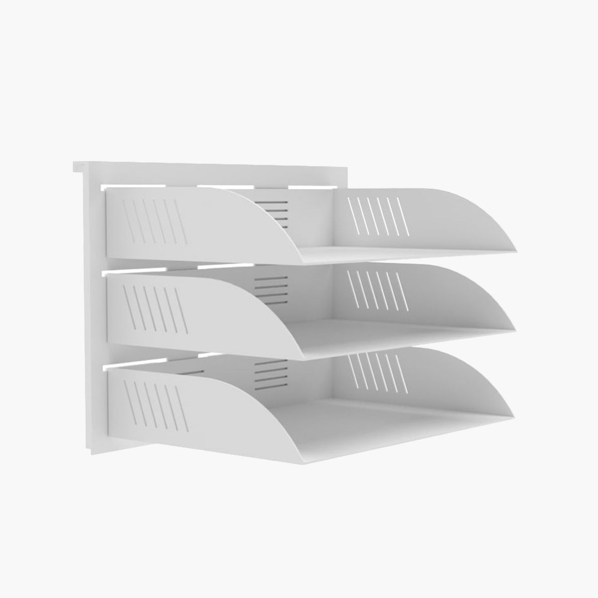 FORM OFFICE - Bandeja Triple Porta Documentos Colgante Blanco Form