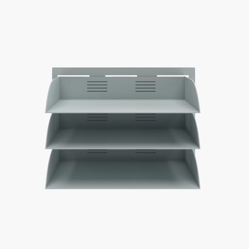 FORM OFFICE - Bandeja Triple Porta Documentos Colgante Gris claro Form