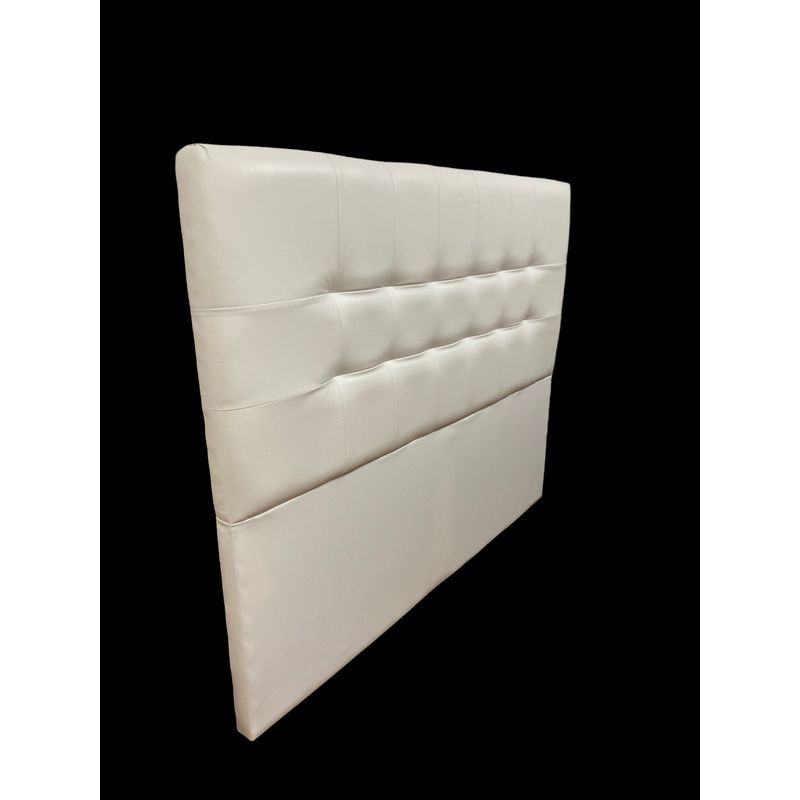 GENERICO - Respaldo De Cama 2 Plazas Valencia Pu Blanco