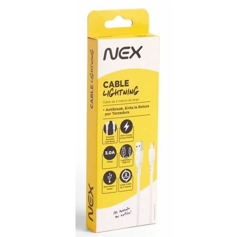 GENERICO - Cable iphone 2m nex Cable iphone 2m nex