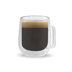 GENERICO - Taza Mug De Café Doble Pared 275 Ml IMPORTACIÓN