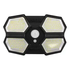 IMPORTCLICK - Foco Lámpara Pared Sensor Movimiento Solar 180LED COB/LED - Negro