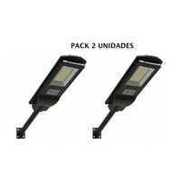 Pack 2 Luminaria Led 50 W Solar Contra Agua