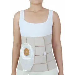 BLUNDING - Faja Colostomía Cuatro Bandas -electromedicina - Beige - L
