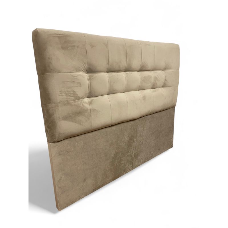 GENERICO - Respaldo De Cama King Valencia Felpa Beige