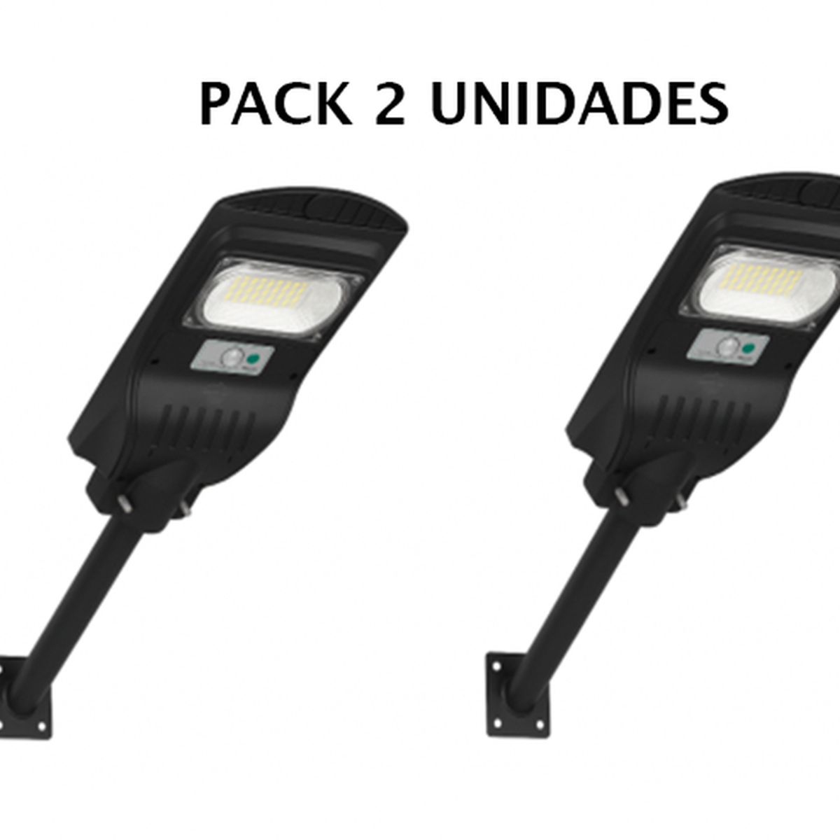 PRO OUTDOOR - Pack 2 Luminaria Led 100 W Solar Contra Agua