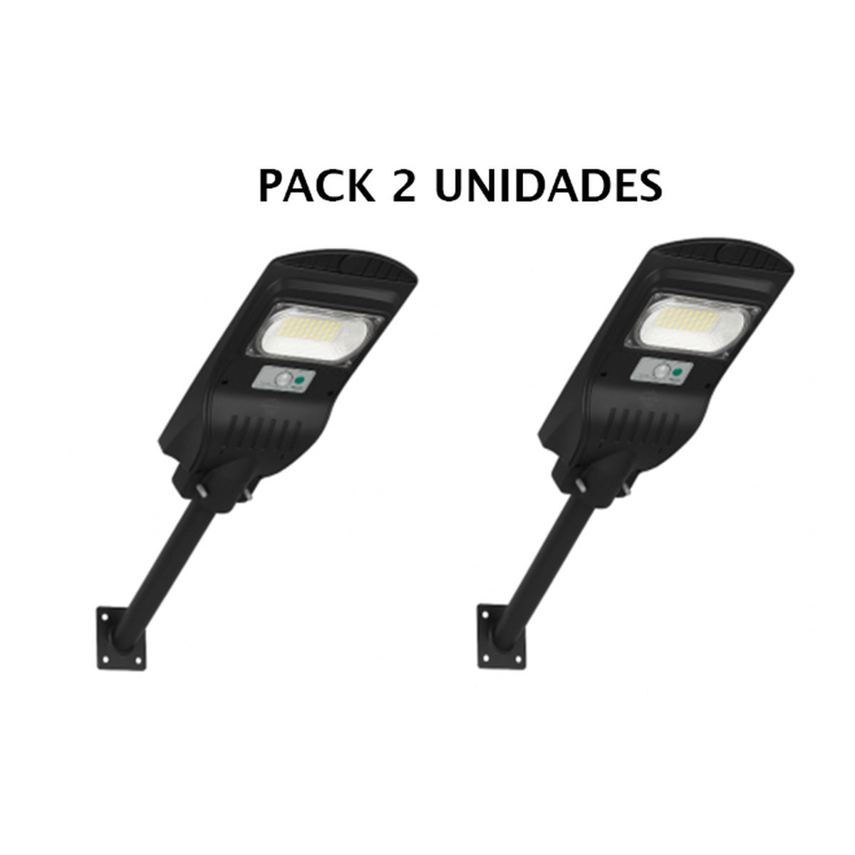 PRO OUTDOOR - Pack 2 Luminaria Led 100 W Solar Contra Agua