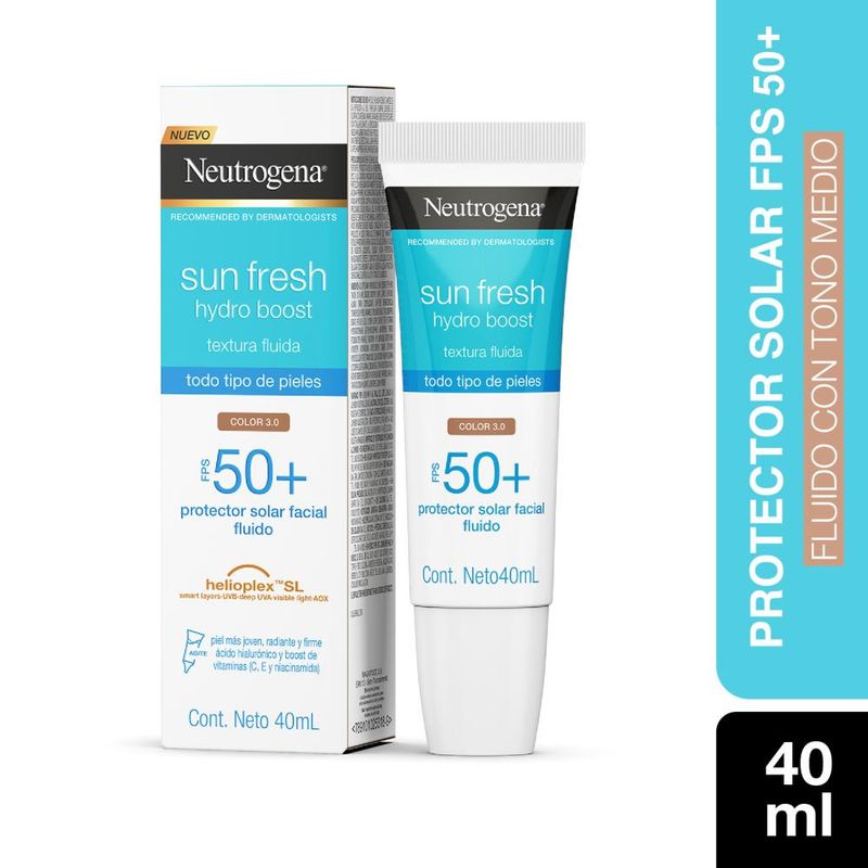 NEUTROGENA - Neutrogena Sun Fresh Hydro Boost Tono Medio FPS 50+ 40mL