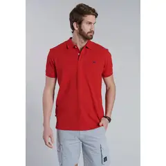 FEROUCH - Polera Basica Pique Rojo