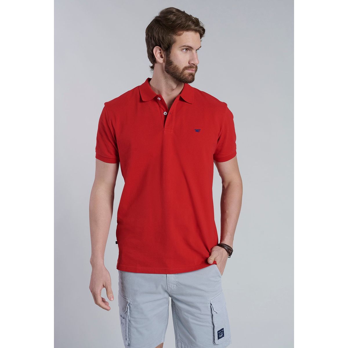 FEROUCH - Polera Rojo Básica Pique Ferouch