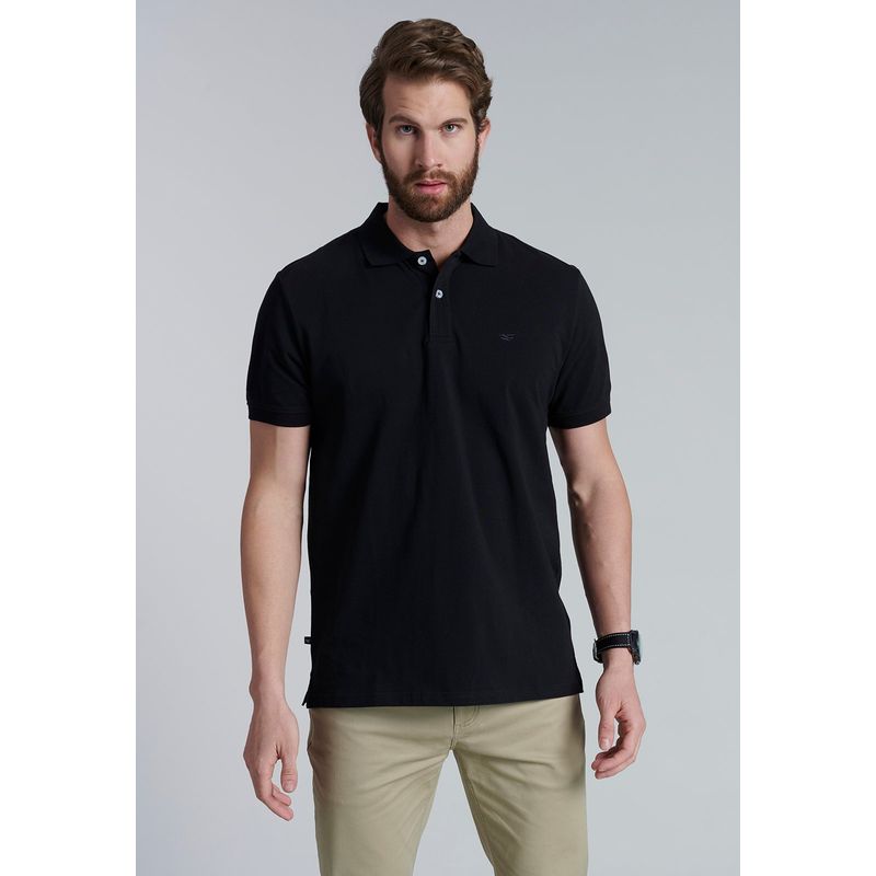 FEROUCH - Polera Basica Pique Negro Ferouch