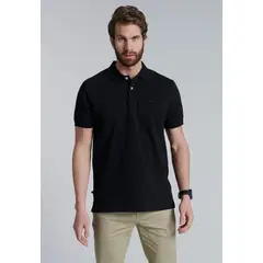 FEROUCH - Polera Basica Pique Negro